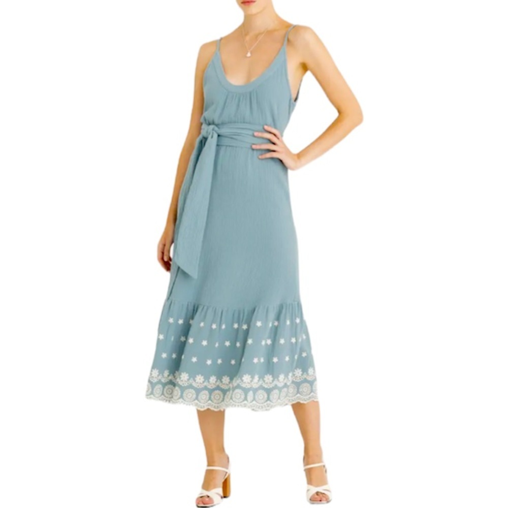 Secret Mission Gauze Midi Dress